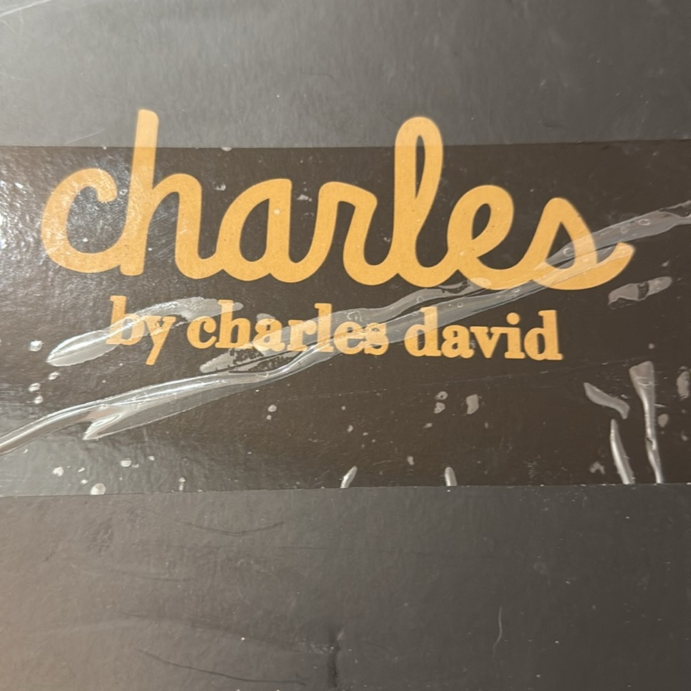 NIB $99 MSRP Charles by Charles Natural Woven Striped Iniko Slingback Heels - Picture 9 of 9